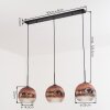 Ripoll Lampadario a sospensione, Lampada a sfera, Lampada a sospensione Chiaro, Ramato, 3-Luci