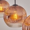 Ripoll Lampadario a sospensione, Lampada a sfera, Lampada a sospensione Chiaro, Ramato, 3-Luci