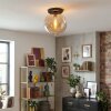 Koyoto Plafoniera, Lampada a sfera 30 cm Ambrato, 1-Luce