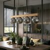 Gastor Lampadario a sospensione, Lampada a sfera, Lampada a sospensione Écru, Nero, 4-Luci