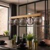 Gastor Lampadario a sospensione, Lampada a sfera, Lampada a sospensione Écru, Nero, 5-Luci