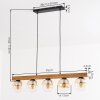 Gastor Lampadario a sospensione, Lampada a sfera, Lampada a sospensione Écru, Nero, 5-Luci