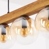 Gastor Lampadario a sospensione, Lampada a sfera, Lampada a sospensione Écru, Nero, 5-Luci
