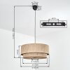 Tanik Lampadario a sospensione, Lampada a sospensione Nero, 1-Luce