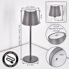 Salgadinho Lampada da tavolo per esterno, Lampada da tavolo LED Grigio, 1-Luce