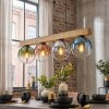 Gastor Lampadario a sospensione, Lampada a sfera, Lampada a sospensione Écru, Nero, 4-Luci