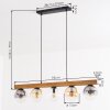 Gastor Lampadario a sospensione, Lampada a sfera, Lampada a sospensione Écru, Nero, 5-Luci