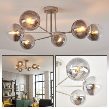 Gastor Plafoniera, Lampada a sfera Sabbia, 6-Luci