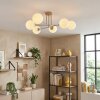 Gastor Plafoniera, Lampada a sfera 80 cm Sabbia, 6-Luci