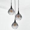 Rafel Lampadario a sospensione, Lampada a sospensione, Lampada a sospensione a cluster Nero, 3-Luci