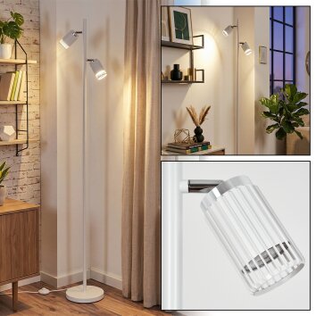 Fenik Lampada da terra LED Bianco, 2-Luci