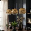 Ripoll Lampadario a sospensione, Lampada a sfera, Lampada a sospensione Oro, Chiaro, 3-Luci
