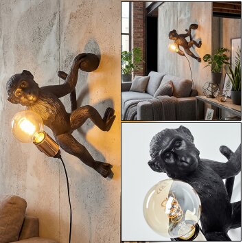 Leonix Applique Oro, Nero, 1-Luce