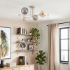 Gastor Plafoniera, Lampada a sfera 80 cm Sabbia, 6-Luci