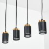 Fenik Lampadario a sospensione, Lampada a sospensione Nero, 4-Luci