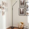 Kavin Lampada da terra LED Cromo, Nero, 1-Luce