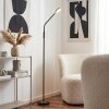 Kavin Lampada da terra LED Cromo, Nero, 1-Luce