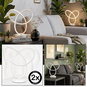 Jolor Lampada da tavolo LED Bianco, 1-Luce