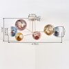 Koyoto Plafoniera, Lampada a sfera 78 cm Sabbia, 6-Luci