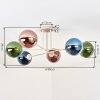 Gastor Plafoniera, Lampada a sfera 80 cm Sabbia, 6-Luci