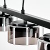 Folar Lampadario a sospensione, Lampada a sospensione LED Nero, 4-Luci