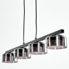 Folar Lampadario a sospensione, Lampada a sospensione LED Nero, 4-Luci
