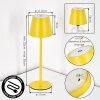 Salgadinho Lampada da tavolo per esterno, Lampada da tavolo LED Giallo, 1-Luce