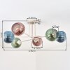Koyoto Plafoniera, Lampada a sfera 78 cm Sabbia, 6-Luci