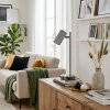 Javel Lampada da scrivania, Lampada da tavolo LED Cromo, Grigio, 1-Luce