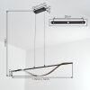 Solir Lampadario a sospensione, Lampada a sospensione LED Nero, 1-Luce