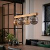 Gastor Lampadario a sospensione, Lampada a sfera, Lampada a sospensione Écru, Nero, 4-Luci