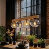 Gastor Lampadario a sospensione, Lampada a sfera, Lampada a sospensione Écru, Nero, 4-Luci