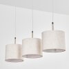 Ganik Lampadario a sospensione, Lampada a sospensione Cromo, Sabbia, 3-Luci