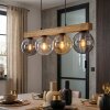 Gastor Lampadario a sospensione, Lampada a sfera, Lampada a sospensione Écru, Nero, 4-Luci