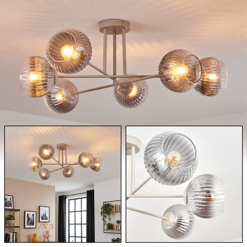 Koyoto Plafoniera, Lampada a sfera 78 cm Sabbia, 6-Luci