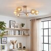 Koyoto Plafoniera, Lampada a sfera 78 cm Sabbia, 6-Luci