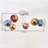 Ripoll Plafoniera, Lampada a sfera Sabbia, 6-Luci
