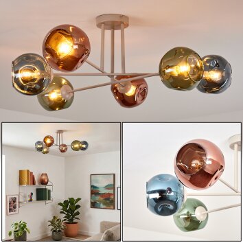 Ripoll Plafoniera, Lampada a sfera Sabbia, 6-Luci