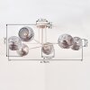 Ripoll Plafoniera, Lampada a sfera Sabbia, 6-Luci