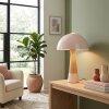 Stile fungo  Forgek Lampada da tavolo Champagne, Aspetto del legno, 1-Luce