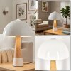 Lampada a forma di fungo  Forgek Lampada da tavolo Aspetto del legno, Sabbia, 1-Luce