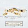 Bogno Plafoniera Ottone, 4-Luci