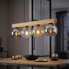 Koyoto Lampadario a sospensione, Lampada a sfera, Lampada a sospensione Écru, Nero, 4-Luci