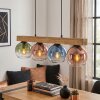 Koyoto Lampadario a sospensione, Lampada a sfera, Lampada a sospensione Écru, Nero, 4-Luci