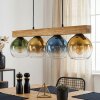 Koyoto Lampadario a sospensione, Lampada a sfera, Lampada a sospensione Écru, Nero, 4-Luci