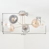 Koyoto Plafoniera, Lampada a sfera 78 cm Sabbia, 6-Luci