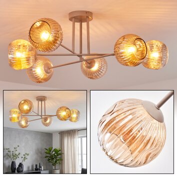 Ripoll Plafoniera, Lampada a sfera Sabbia, 6-Luci