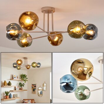 Ripoll Plafoniera, Lampada a sfera Sabbia, 6-Luci