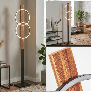 Pompu Lampada da terra LED Écru, Nero, 1-Luce