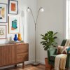 Sarel Lampada da terra LED Nichel opaco, 2-Luci